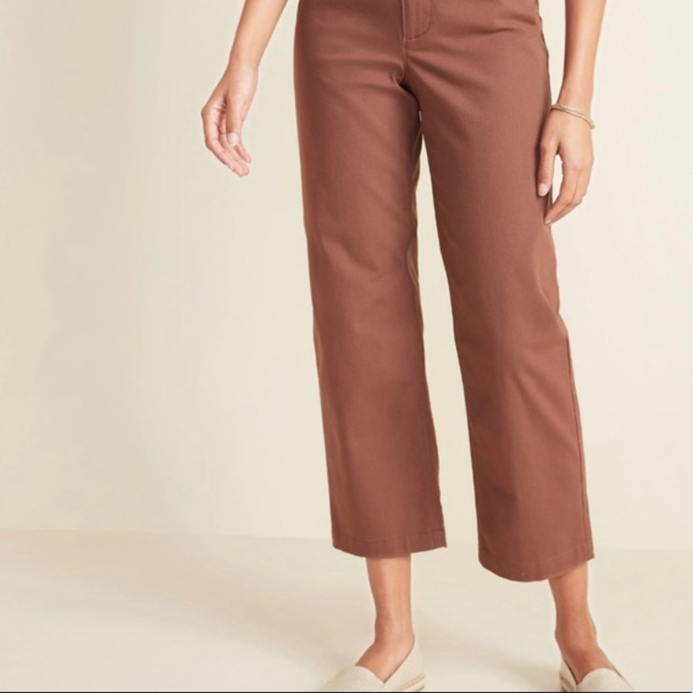 Old Navy High Rise Wide-Leg Chinos